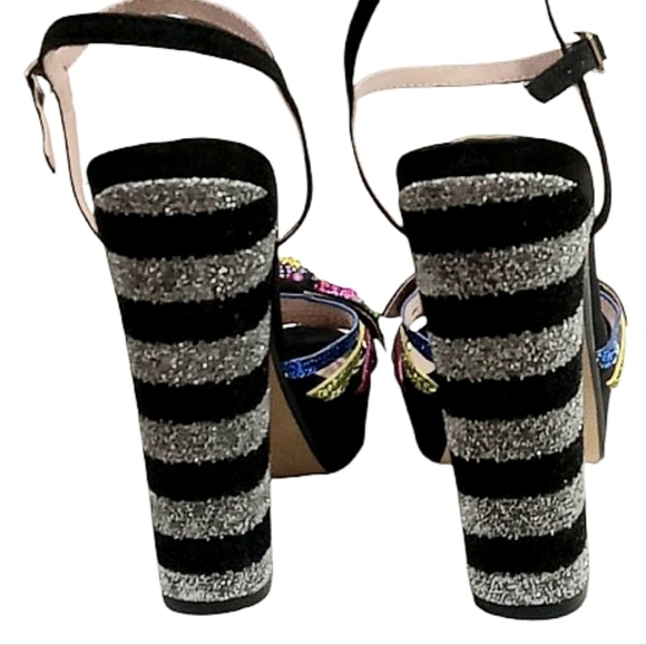 Betsey Johnson Tobie Embellished Platform Heeled Sandals - Picture 6 of 16